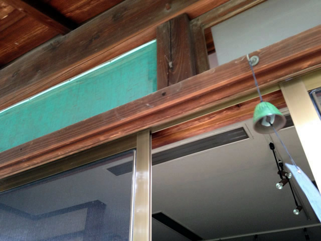 木製窓への網戸新設工事　施工事例　名古屋市千種区